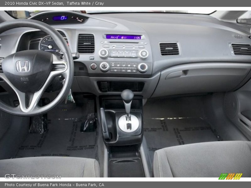Taffeta White / Gray 2010 Honda Civic DX-VP Sedan