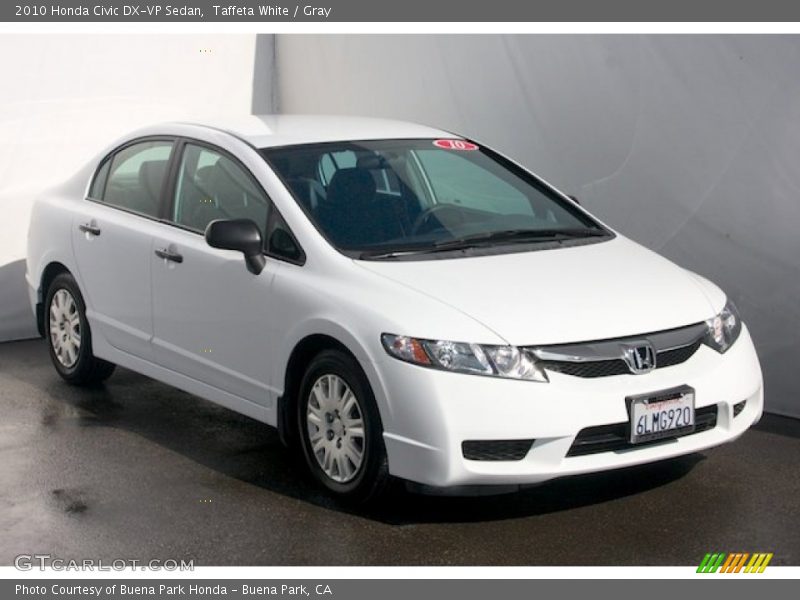 Taffeta White / Gray 2010 Honda Civic DX-VP Sedan