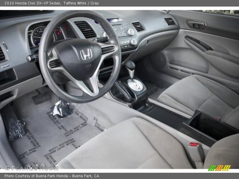 Taffeta White / Gray 2010 Honda Civic DX-VP Sedan
