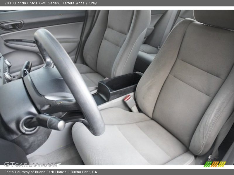 Taffeta White / Gray 2010 Honda Civic DX-VP Sedan