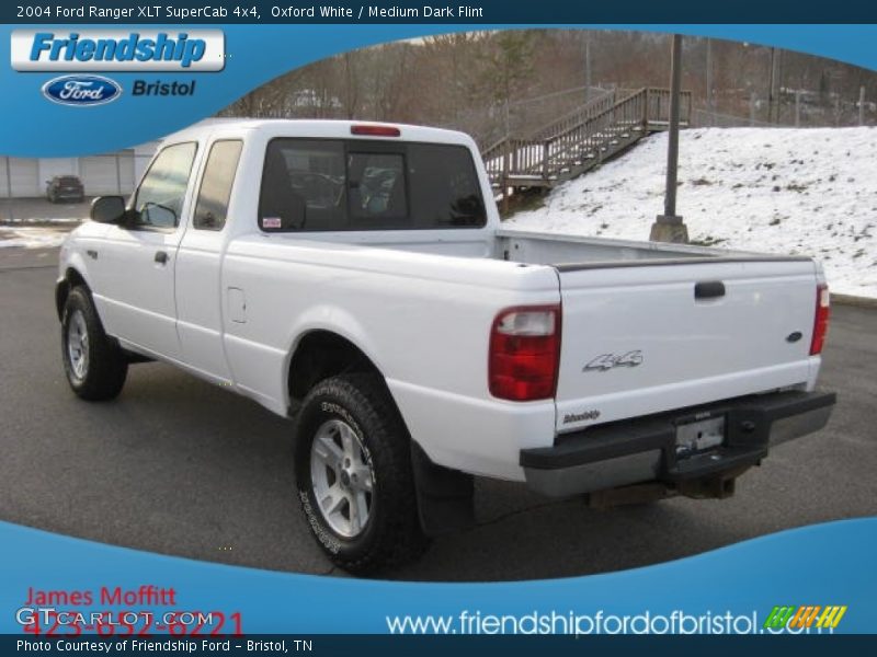 Oxford White / Medium Dark Flint 2004 Ford Ranger XLT SuperCab 4x4