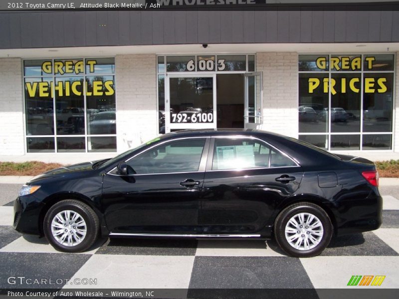 Attitude Black Metallic / Ash 2012 Toyota Camry LE