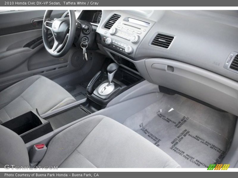 Taffeta White / Gray 2010 Honda Civic DX-VP Sedan