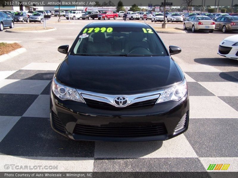Attitude Black Metallic / Ash 2012 Toyota Camry LE