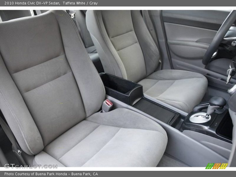 Taffeta White / Gray 2010 Honda Civic DX-VP Sedan