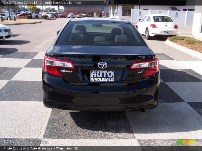 Attitude Black Metallic / Ash 2012 Toyota Camry LE