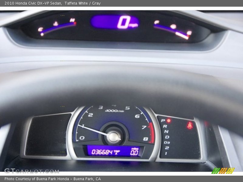 Taffeta White / Gray 2010 Honda Civic DX-VP Sedan