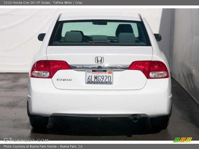 Taffeta White / Gray 2010 Honda Civic DX-VP Sedan