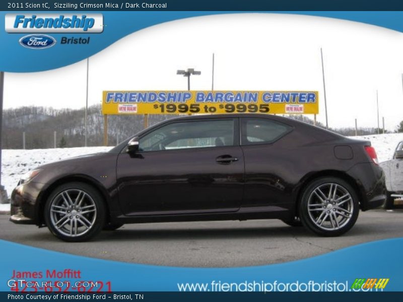 Sizziling Crimson Mica / Dark Charcoal 2011 Scion tC