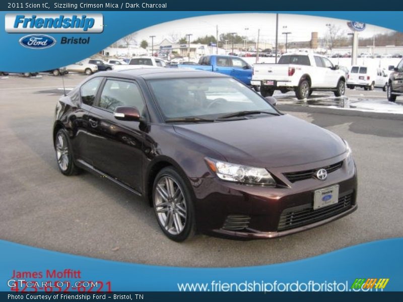 Sizziling Crimson Mica / Dark Charcoal 2011 Scion tC