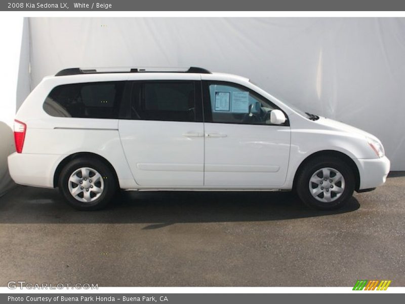 White / Beige 2008 Kia Sedona LX