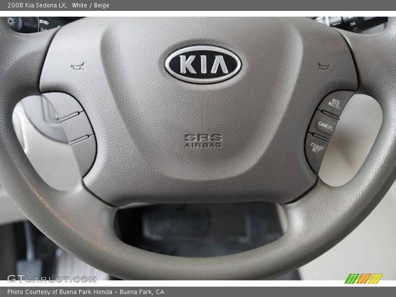 White / Beige 2008 Kia Sedona LX