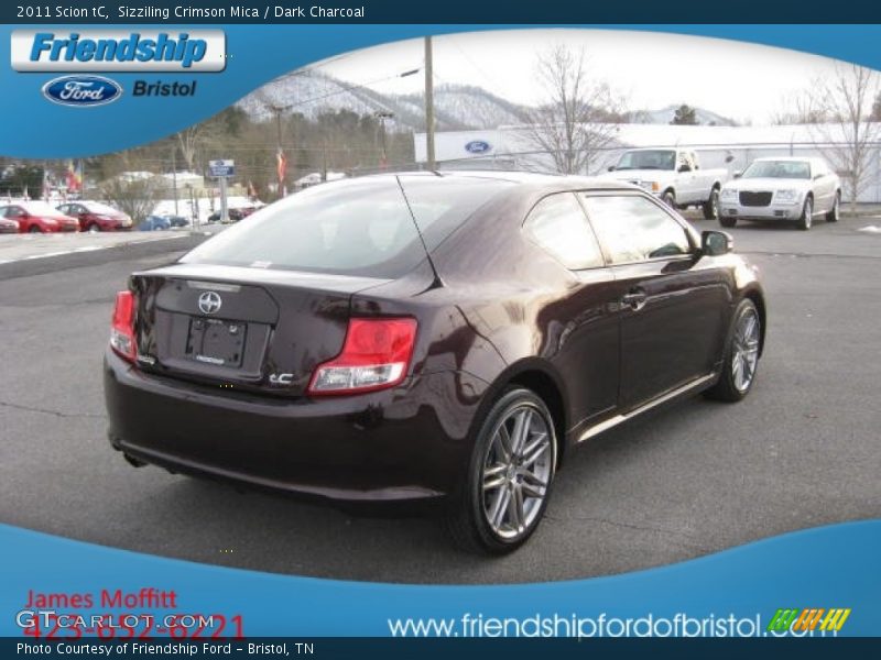 Sizziling Crimson Mica / Dark Charcoal 2011 Scion tC