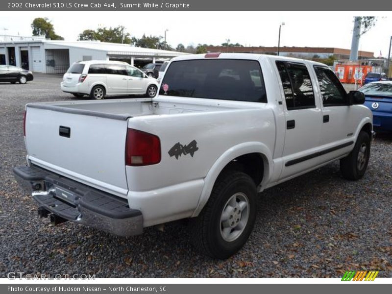 Summit White / Graphite 2002 Chevrolet S10 LS Crew Cab 4x4
