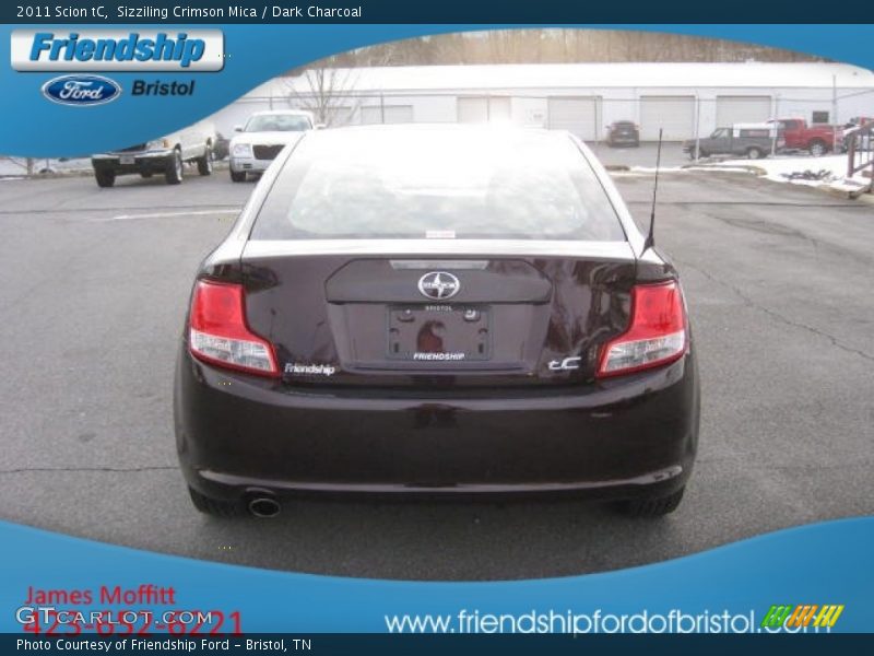 Sizziling Crimson Mica / Dark Charcoal 2011 Scion tC