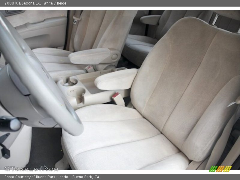 White / Beige 2008 Kia Sedona LX