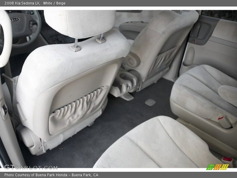 White / Beige 2008 Kia Sedona LX