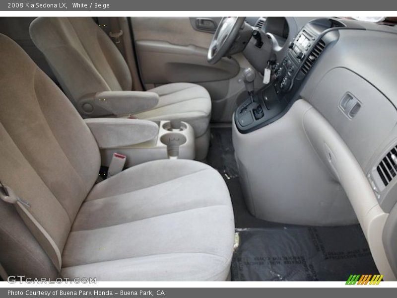 White / Beige 2008 Kia Sedona LX