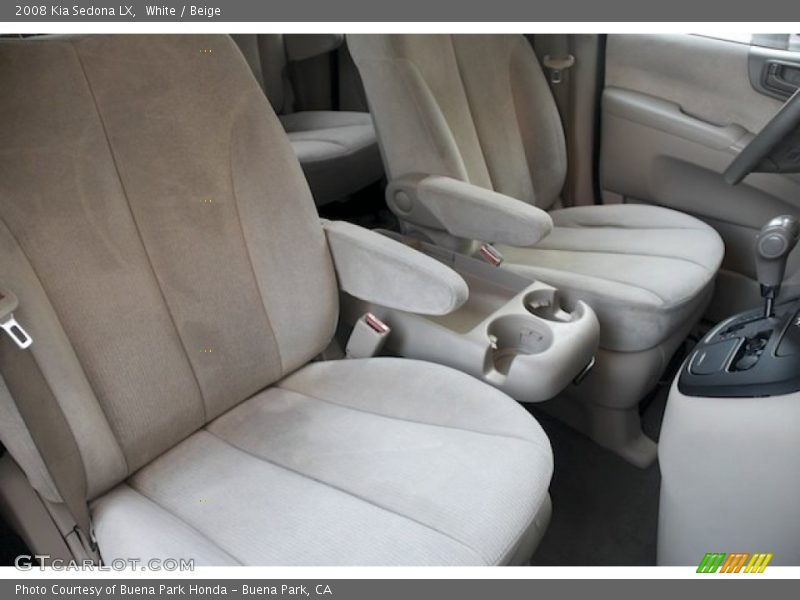 White / Beige 2008 Kia Sedona LX