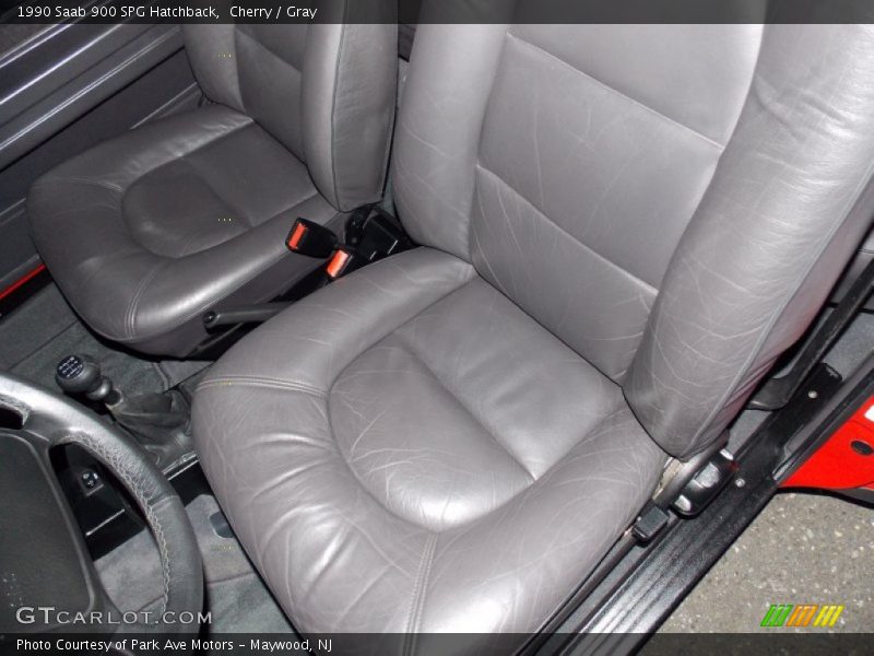Cherry / Gray 1990 Saab 900 SPG Hatchback