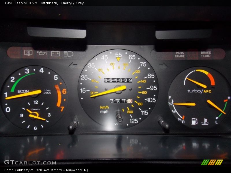 Cherry / Gray 1990 Saab 900 SPG Hatchback
