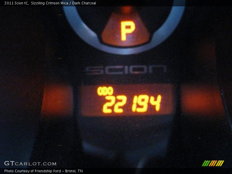 Sizziling Crimson Mica / Dark Charcoal 2011 Scion tC