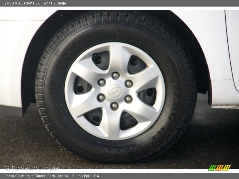 White / Beige 2008 Kia Sedona LX