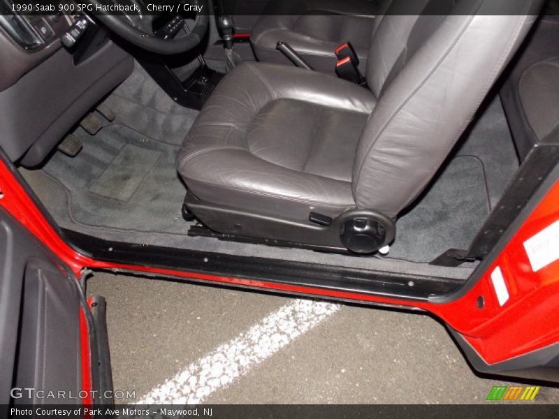 Cherry / Gray 1990 Saab 900 SPG Hatchback