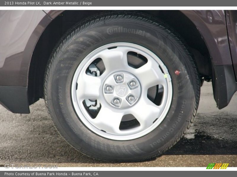 Dark Amber Metallic / Beige 2013 Honda Pilot LX