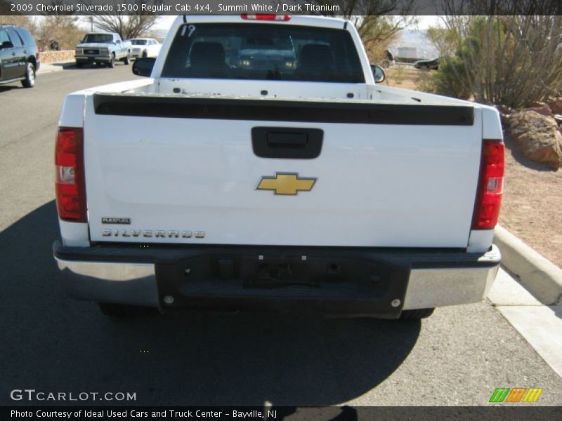 Summit White / Dark Titanium 2009 Chevrolet Silverado 1500 Regular Cab 4x4