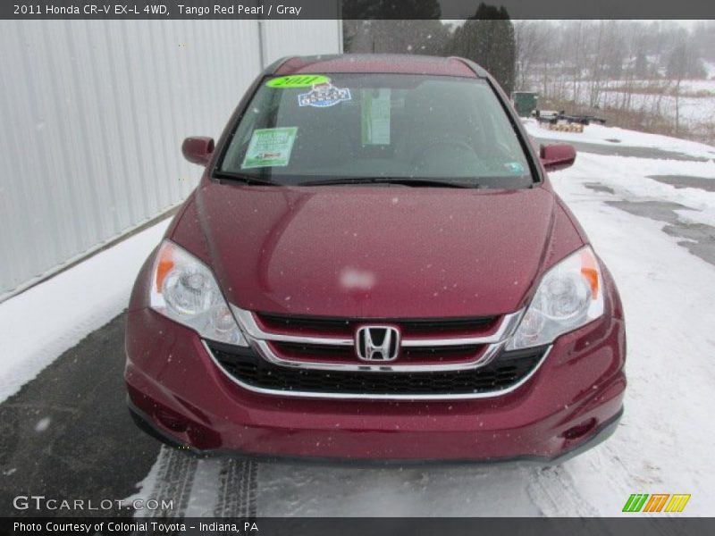 Tango Red Pearl / Gray 2011 Honda CR-V EX-L 4WD