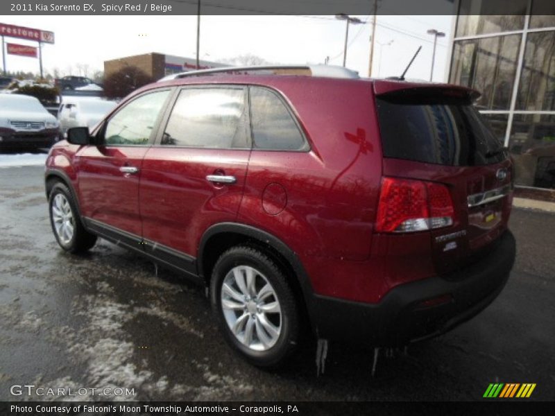 Spicy Red / Beige 2011 Kia Sorento EX
