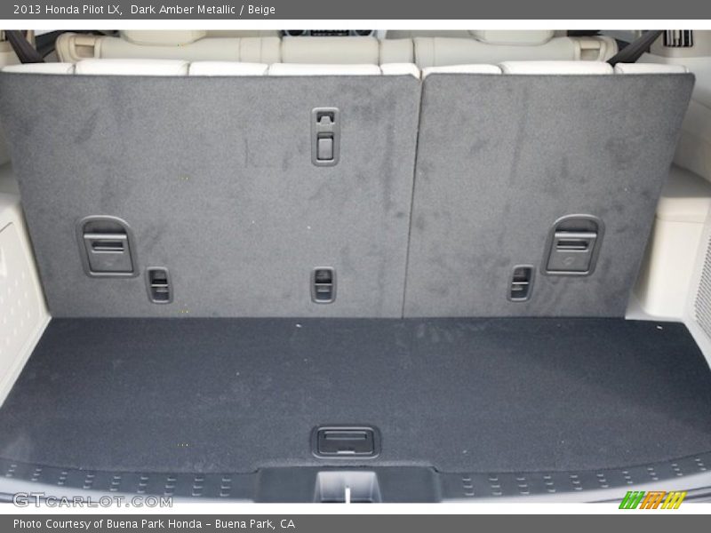 Dark Amber Metallic / Beige 2013 Honda Pilot LX