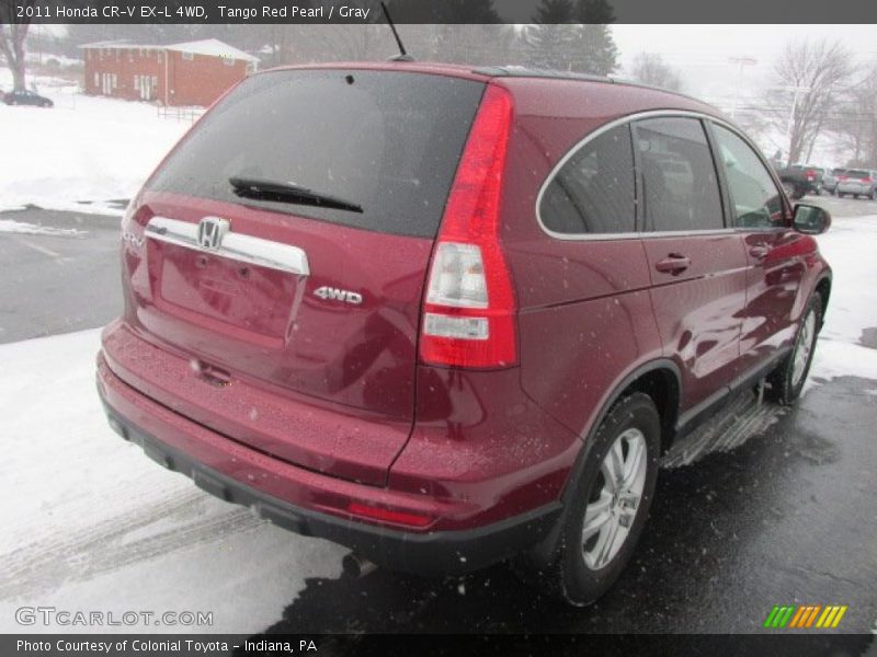 Tango Red Pearl / Gray 2011 Honda CR-V EX-L 4WD