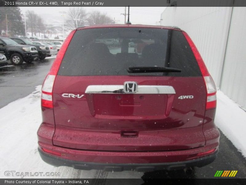 Tango Red Pearl / Gray 2011 Honda CR-V EX-L 4WD