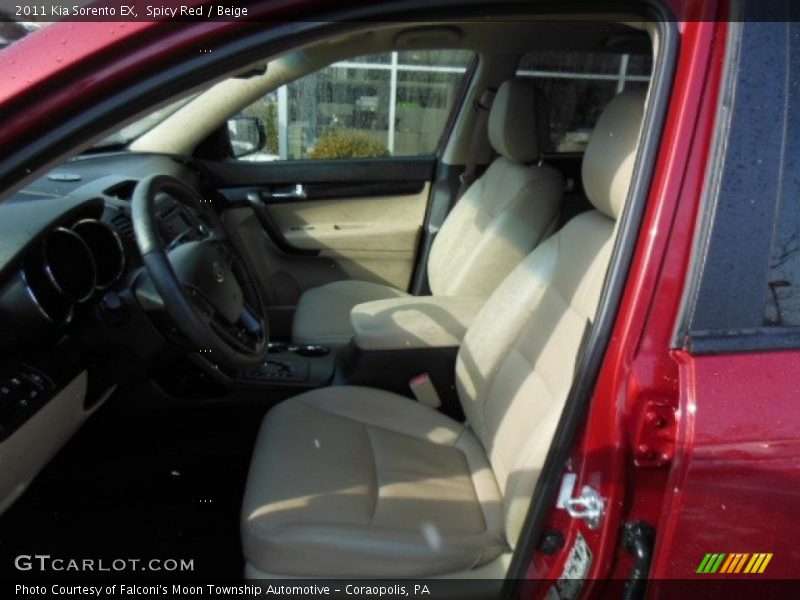 Spicy Red / Beige 2011 Kia Sorento EX
