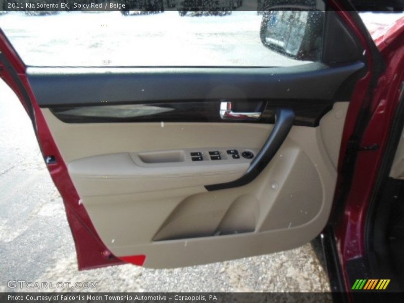 Spicy Red / Beige 2011 Kia Sorento EX