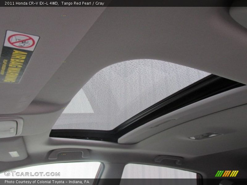 Tango Red Pearl / Gray 2011 Honda CR-V EX-L 4WD