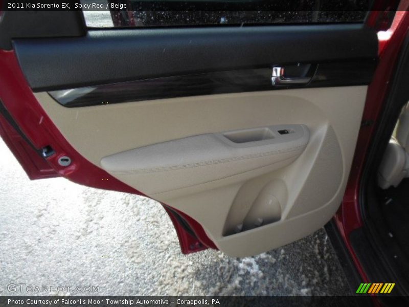 Spicy Red / Beige 2011 Kia Sorento EX