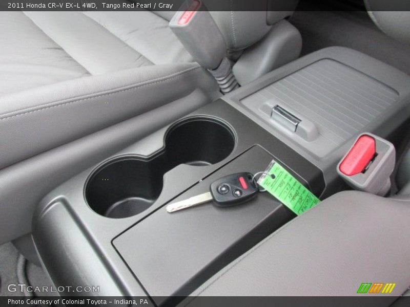 Tango Red Pearl / Gray 2011 Honda CR-V EX-L 4WD