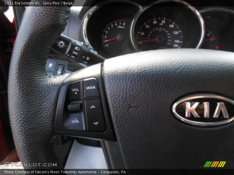 Spicy Red / Beige 2011 Kia Sorento EX