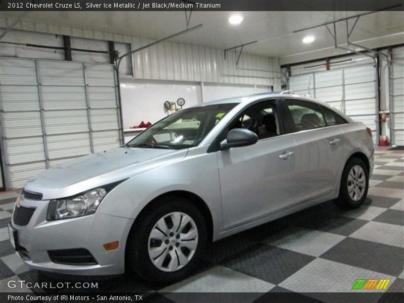 Silver Ice Metallic / Jet Black/Medium Titanium 2012 Chevrolet Cruze LS