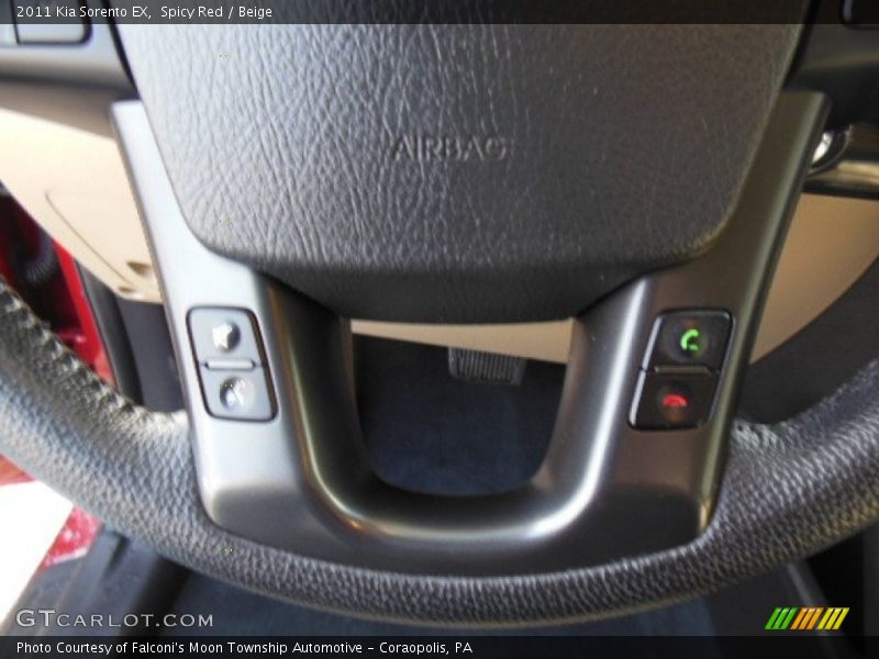 Spicy Red / Beige 2011 Kia Sorento EX