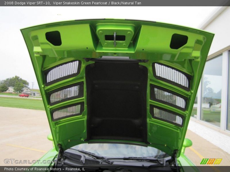 Viper Snakeskin Green Pearlcoat / Black/Natural Tan 2008 Dodge Viper SRT-10