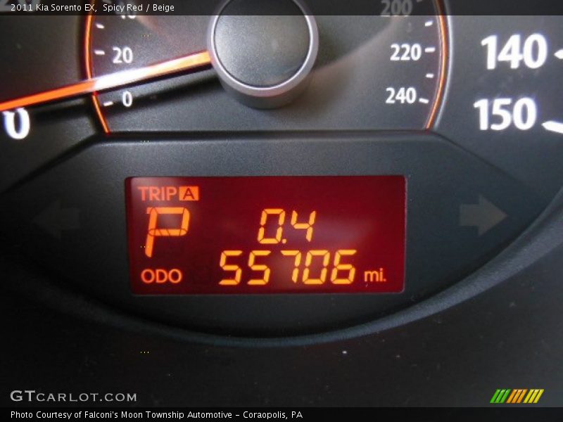 Spicy Red / Beige 2011 Kia Sorento EX