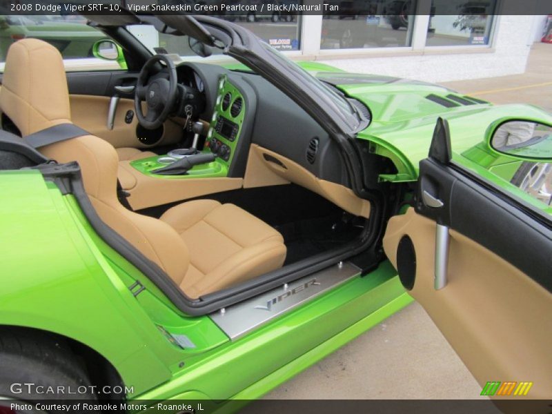 Viper Snakeskin Green Pearlcoat / Black/Natural Tan 2008 Dodge Viper SRT-10