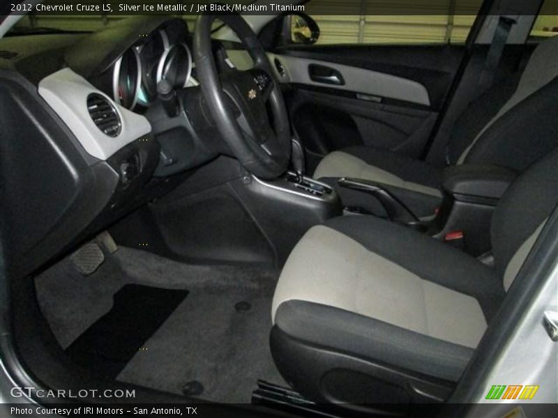 Silver Ice Metallic / Jet Black/Medium Titanium 2012 Chevrolet Cruze LS