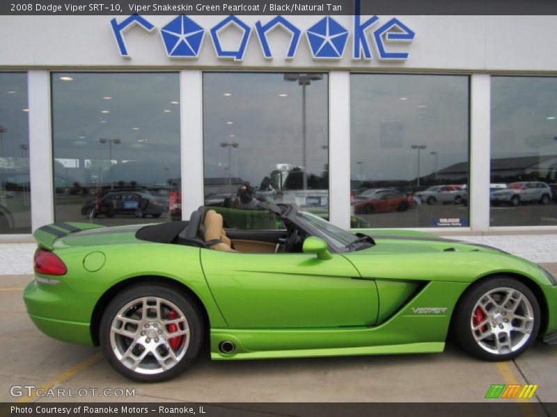 Viper Snakeskin Green Pearlcoat / Black/Natural Tan 2008 Dodge Viper SRT-10
