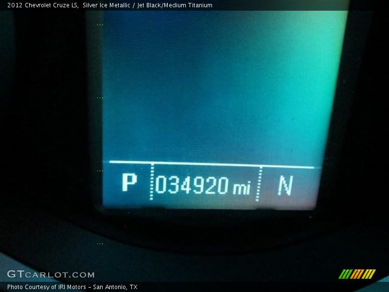 Silver Ice Metallic / Jet Black/Medium Titanium 2012 Chevrolet Cruze LS