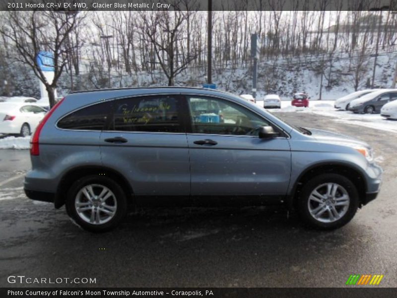 Glacier Blue Metallic / Gray 2011 Honda CR-V EX 4WD